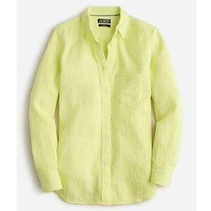 🌱 J Crew Double-Gauze Shirt Size 6